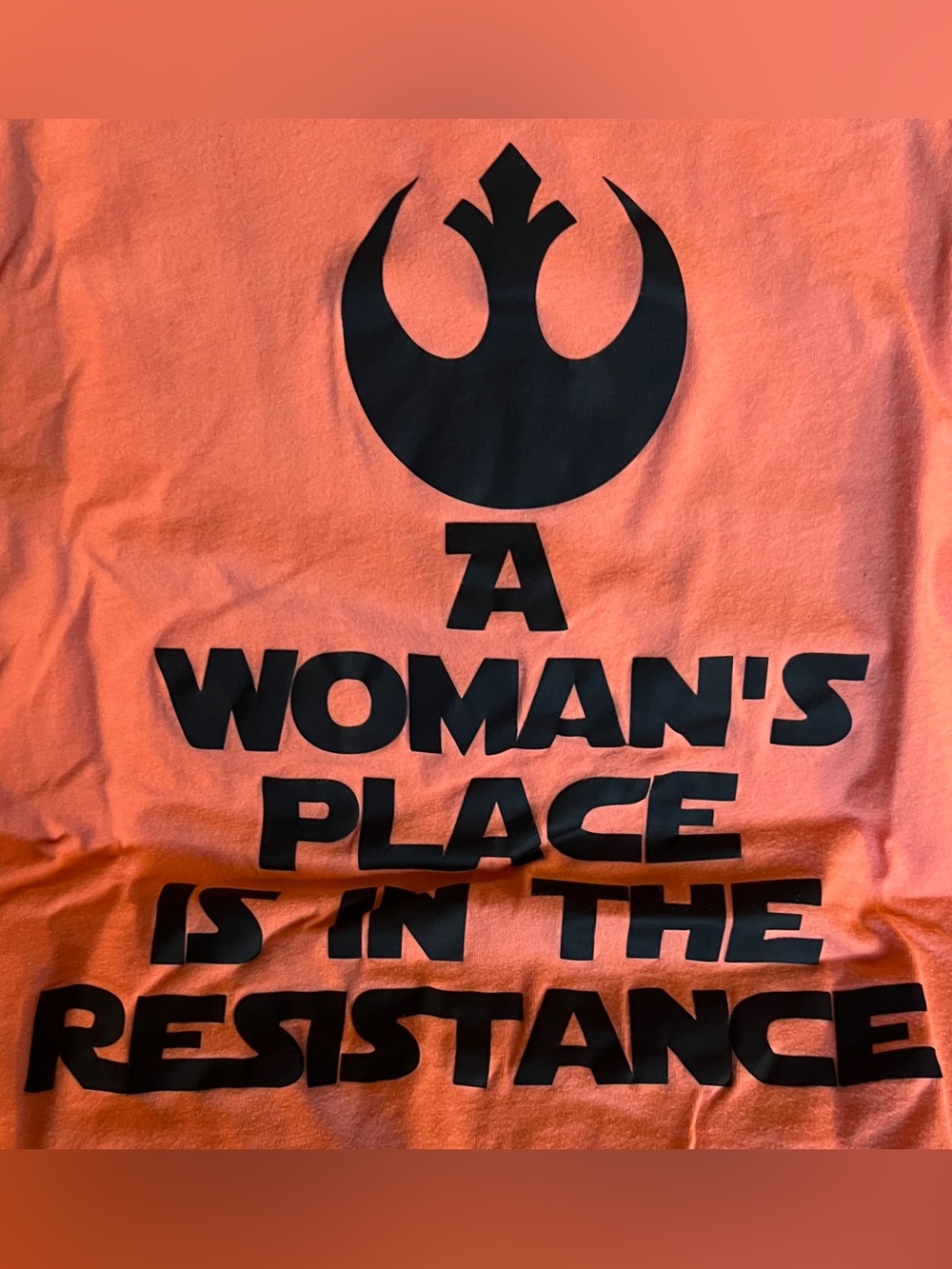 Coral Graphic Star Wars Rebel Woman Tee